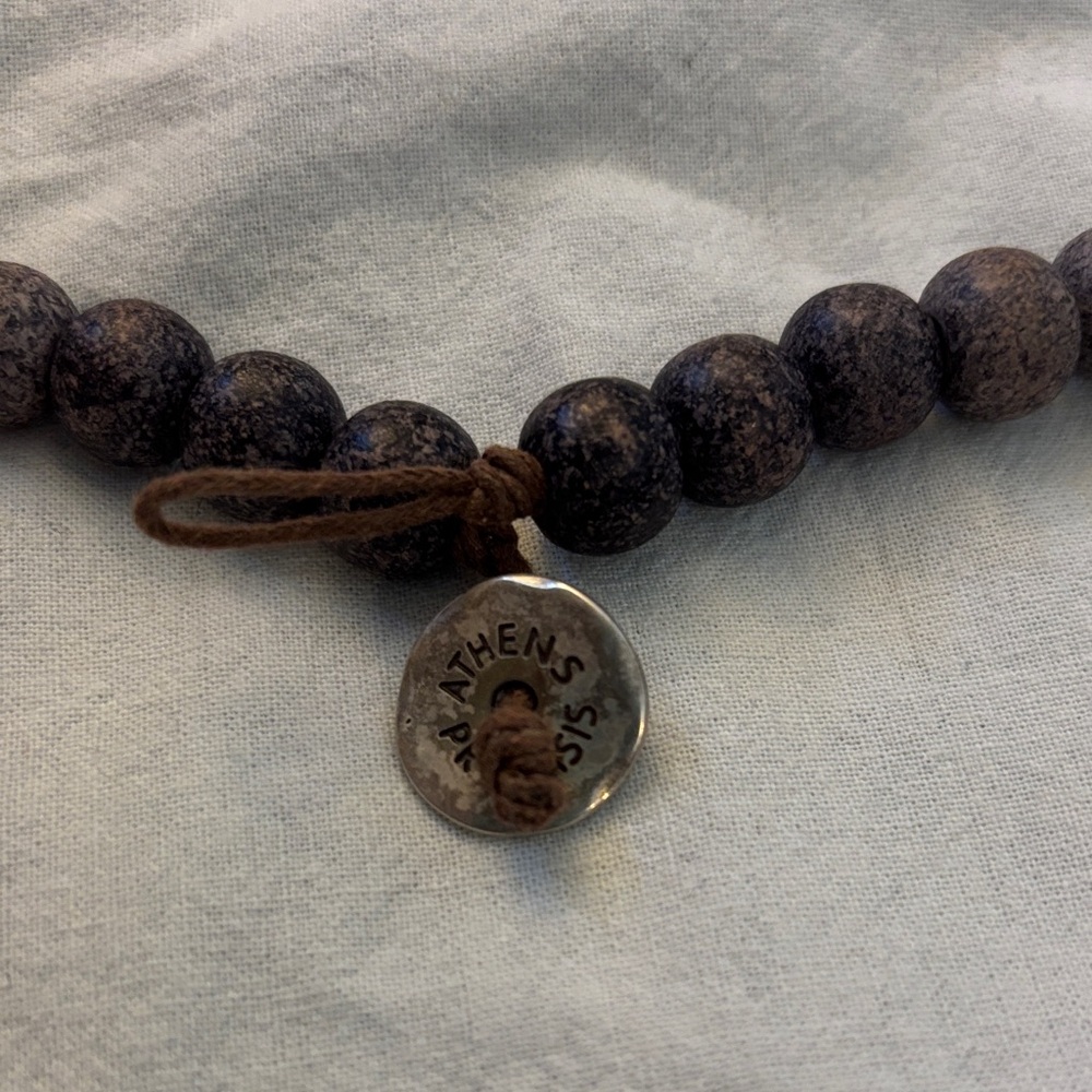 Athens Protasis Ombré Beaded Necklace- NAVY BLUE - Picture 3 of 4
